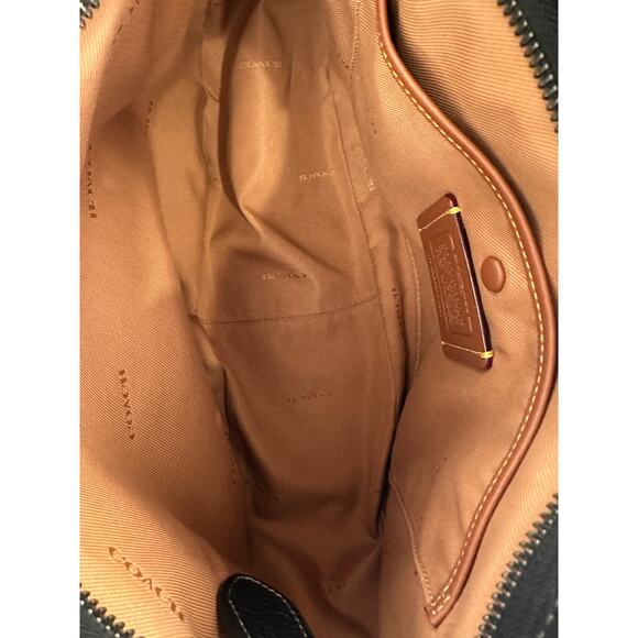 Coach Cary Black Leather Shoulder Bag - Picture 7 of 8